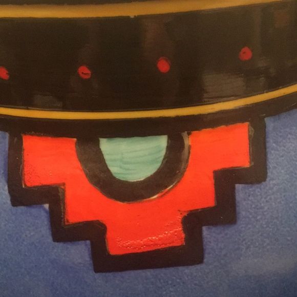 Ecco Terra Porcelain Planter/Bowl Southwest Style - Picture 2 of 7